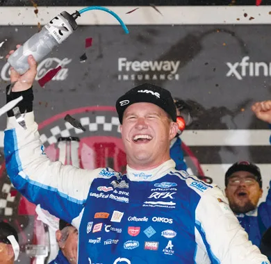 Preece earns final NASCAR playoff spot with win